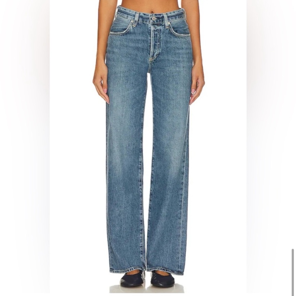 Citizens of Humanity Annina Jeans Wide Leg Starsign Blue Size 25
